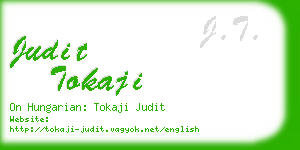 judit tokaji business card